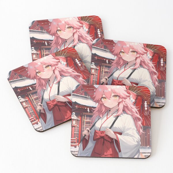 Item preview, Tamamo No Mae Fate Grand Order Shrine Winter Charm designed and sold by earlobejerk.