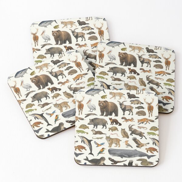 Item preview, Animals of Southern Europe Retro Style Identification Chart designed and sold by kakarikihill.