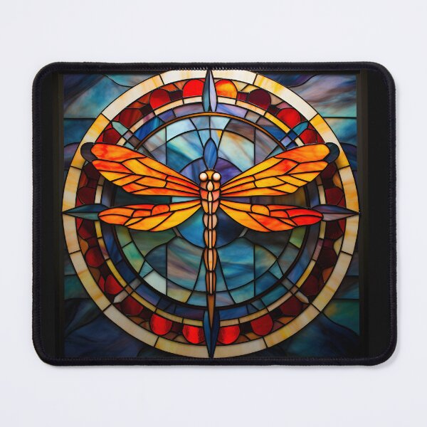Item preview, dragonfly stained glass designed and sold by boldbrushstroke.