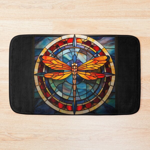 Item preview, dragonfly stained glass designed and sold by boldbrushstroke.