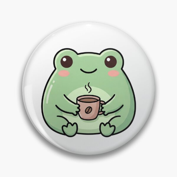 Item preview, Kawaii Frog Fuel: Your Daily Dose of Cute and Coffee! designed and sold by wildbest.