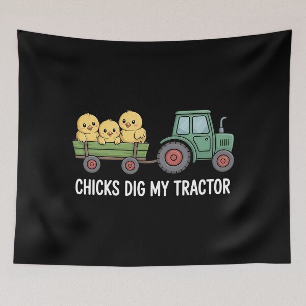 Item preview, Chicks Dig My Tractor Chicken Easter Day Famer Egg Hunting designed and sold by TrinaEspinoza.
