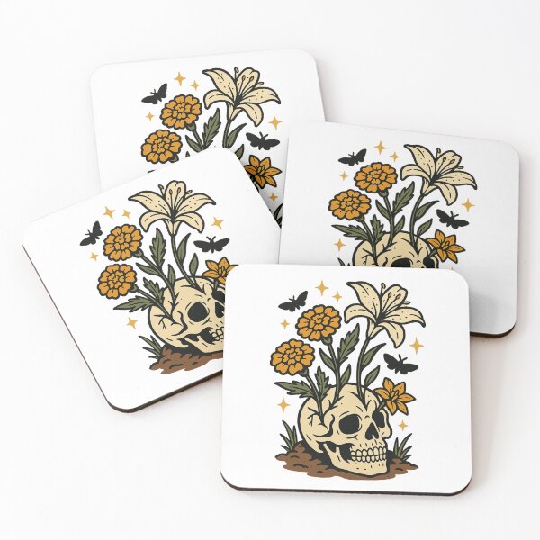 Item preview, Skeleton floral sticker designed and sold by RadicalSol.