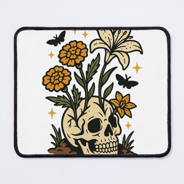 Item preview, Skeleton floral sticker designed and sold by RadicalSol.