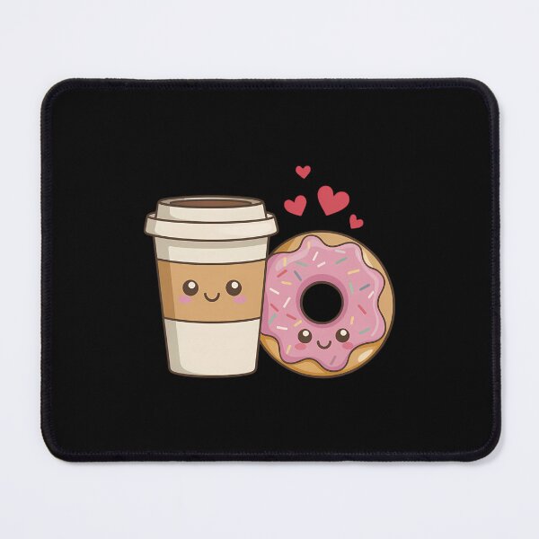 Item preview, Coffee And Donut Matching Couple Kawaii designed and sold by TrinaEspinoza.