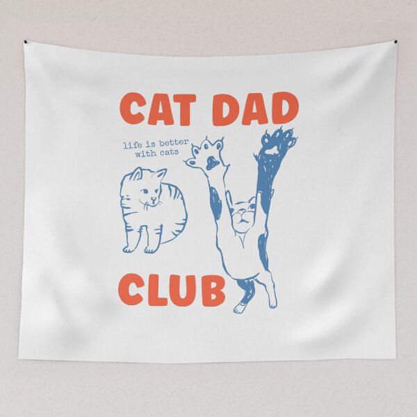 Item preview, Funny Cat Dad Club - Life is better with cats designed and sold by Hedoraxe.