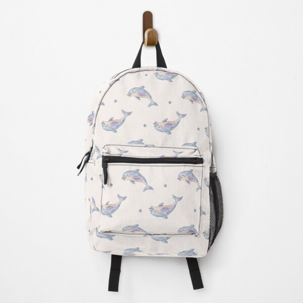 Item preview, Whimsical Watercolor Dolphin & Stars Pattern designed and sold by Potattoo.