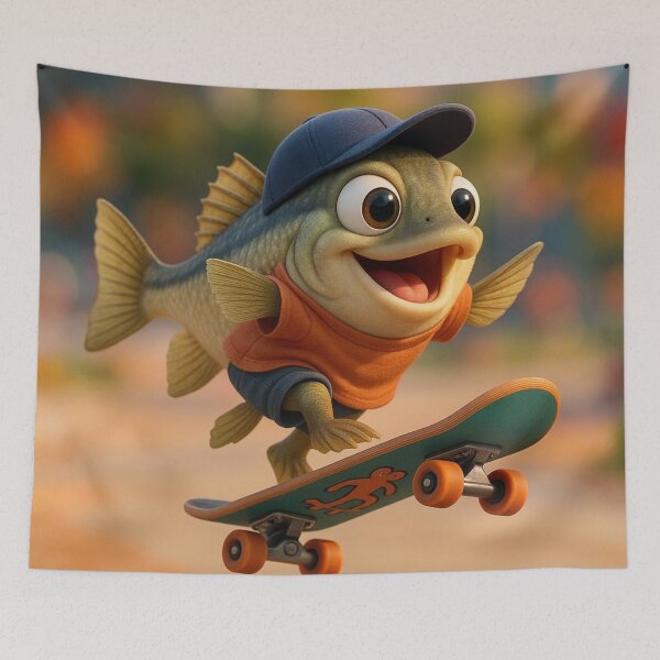Item preview, Skater Snook Fish designed and sold by Sillytoe.