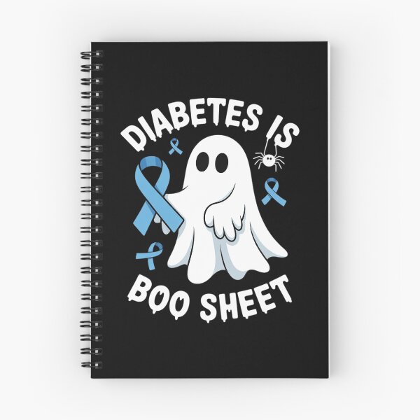 Item preview, Diabetes is Boo Sheet Ghost Halloween T1D T2D Blue Ribbon designed and sold by RonnasJackson.