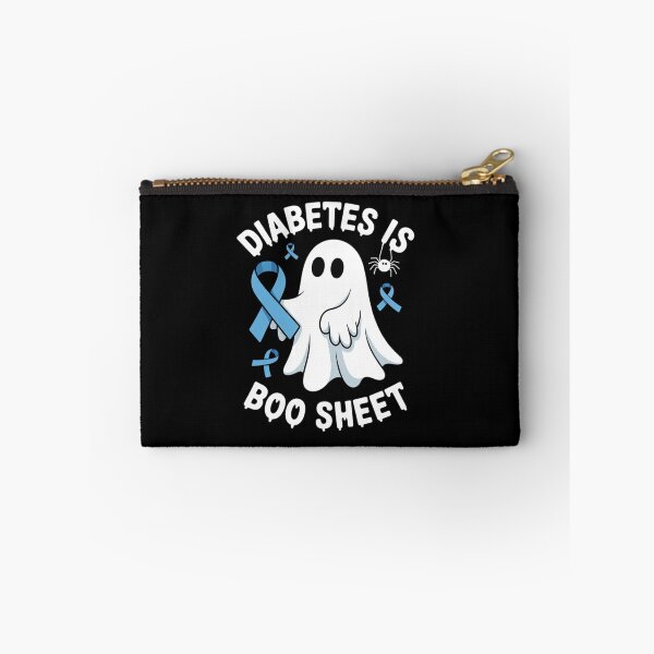 Item preview, Diabetes is Boo Sheet Ghost Halloween T1D T2D Blue Ribbon designed and sold by RonnasJackson.