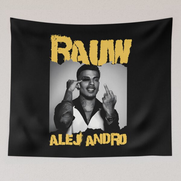 Artikelvorschau, Grooviger Rauw Alejandro – Mittelfinger entworfen und verkauft von Foodoze Clothing.