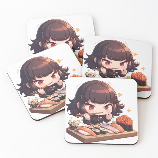 Item preview, Makoto Niijima Persona 5 Chibi Sushi Suh Energy designed and sold by Spraykart.