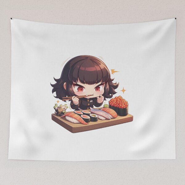 Item preview, Makoto Niijima Persona 5 Chibi Sushi Suh Energy designed and sold by Spraykart.