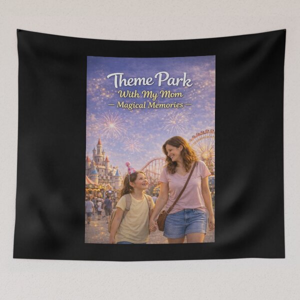 Item preview, Theme Park With My Mom Shirt, Amusement Park Mom Gift, Mother Daughter Theme Park Tee, Magical Memories Shirt designed and sold by TKOprintdesigns.