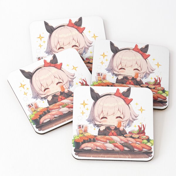 Item preview, Curren Chan Uma Musume Pretty Derby Chibi Kawaii Sushi Party designed and sold by Spraykart.