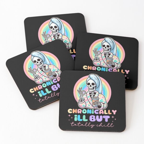 Item preview, Chronically Offline Ill Skeleton Invisible Illness Chronic Pain designed and sold by goombi-creative.