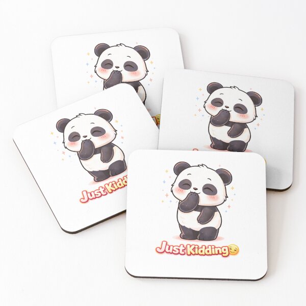 Item preview, Just Kidding Panda – Cute Funny April Fools Day Kawaii Panda Prank Sticker & T-Shirt designed and sold by snaperos.