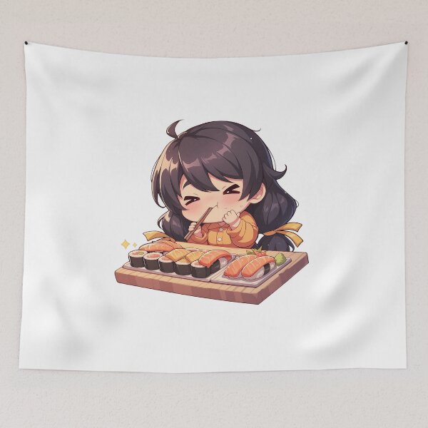 Item preview, Tsubasa Hanekawa Bakemonogatari Sushi Blush Chibi designed and sold by Spraykart.