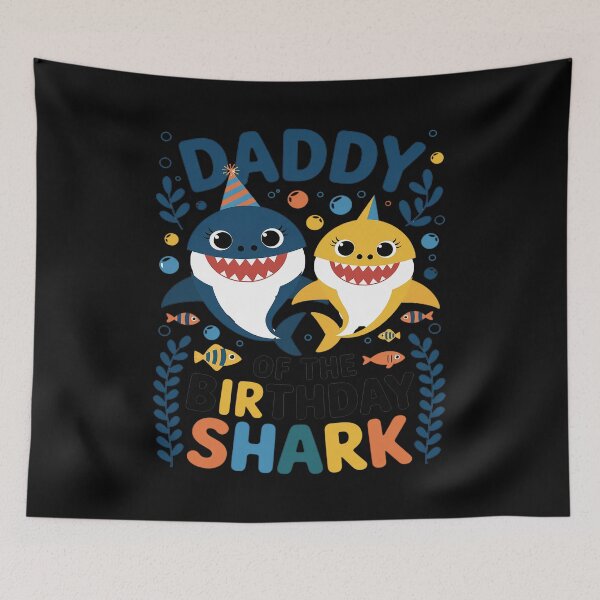 Item preview, Funny Daddy Of The Birthday Family Shark Birthday Boy Girl designed and sold by RonnasJackson.