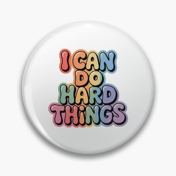 Item preview, I Can Do Hard Things – Motivational Quote designed and sold by Love Between Pages.