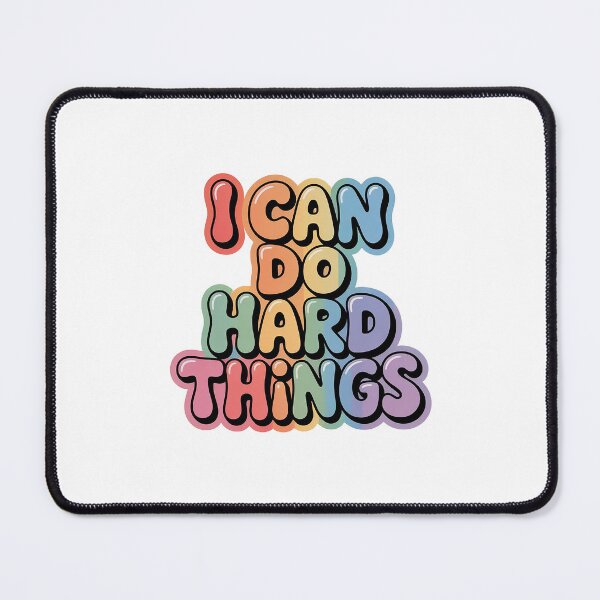 Item preview, I Can Do Hard Things – Motivational Quote designed and sold by Love Between Pages.