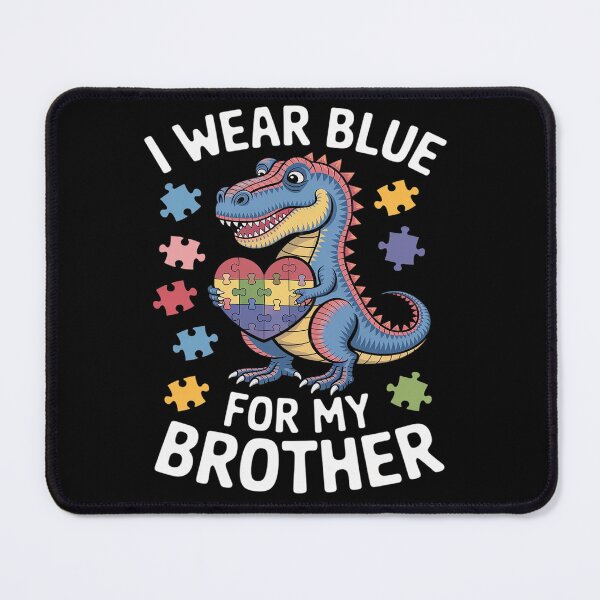 Item preview, I Wear Blue For My Brother Autism Awareness Puzzle Family designed and sold by RonnasJackson.