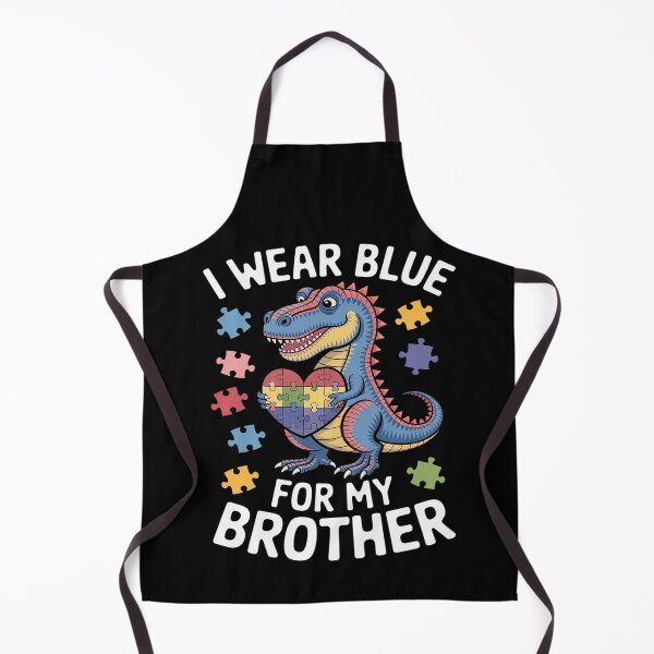 Item preview, I Wear Blue For My Brother Autism Awareness Puzzle Family designed and sold by RonnasJackson.