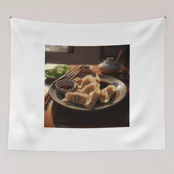 Artikelvorschau, Gebratene japanische Gyoza entworfen und verkauft von boldbrushstroke.
