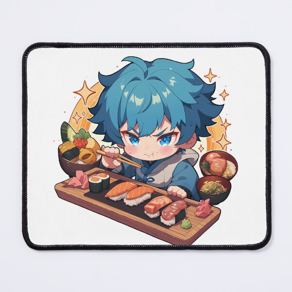 Item preview, Chongyun Genshin Impact Chibi Sushi Cool Focus designed and sold by Spraykart.