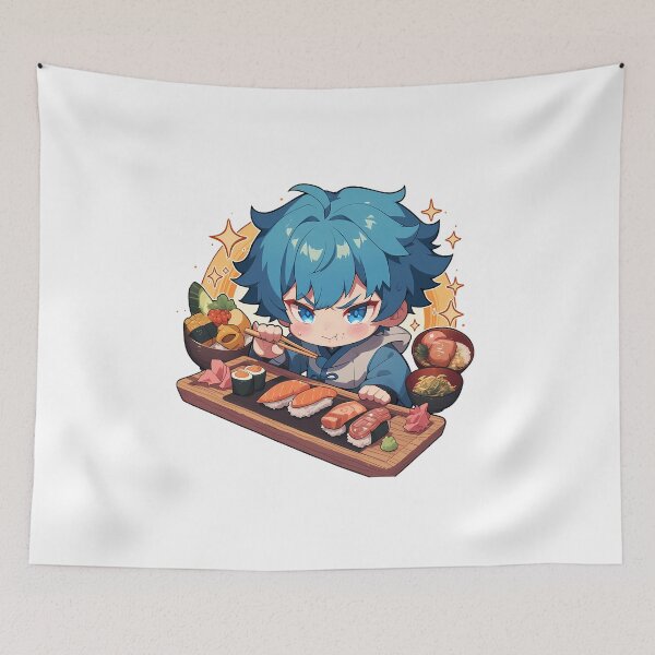 Item preview, Chongyun Genshin Impact Chibi Sushi Cool Focus designed and sold by Spraykart.