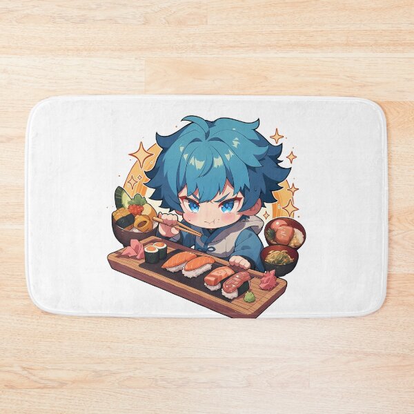Item preview, Chongyun Genshin Impact Chibi Sushi Cool Focus designed and sold by Spraykart.