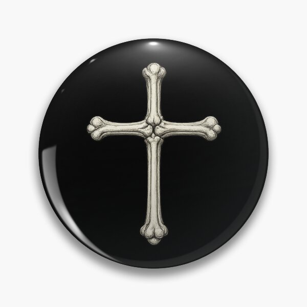 Item preview, Bone Cross — Gothic Ritual Symbol designed and sold by DreamMachine69.