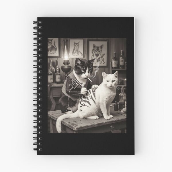 Item preview, Cat Tattooing Funny Smoking Cat Meme designed and sold by Hedoraxe.