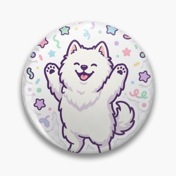 Item preview, Cheering Samoyed designed and sold by EternalWz.