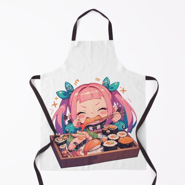 Item preview, Lucy Cyberpunk Edgerunners Chibi Sushi Night With Neon Sparkles designed and sold by Spraykart.