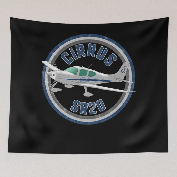 Item preview, Cirrus SR20 Aircraft Vintage Pilot Tee designed and sold by Emberglowo.