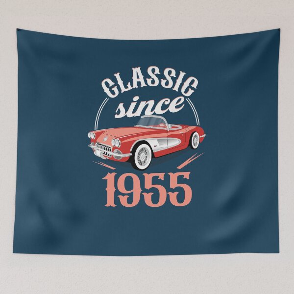 Item preview, Classic Since 1955 Car- Vintage 1955 71st Birthday Classic Car  designed and sold by FernaRoje.
