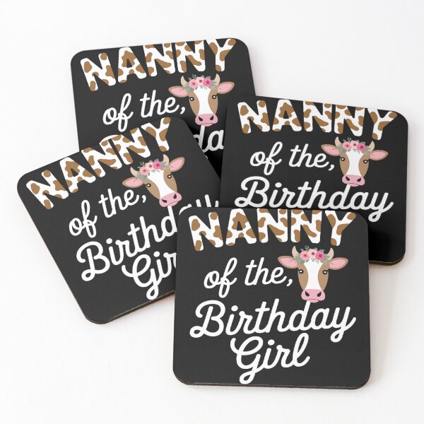 Item preview, Nanny Of The Birthday Girl Cow Grandma Family Party designed and sold by fferomananul.