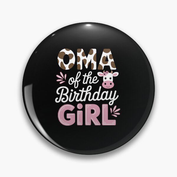 Item preview, Oma Of The Birthday Girl Cow Grandma Family Party designed and sold by fferomananul.