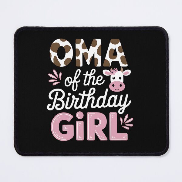 Item preview, Oma Of The Birthday Girl Cow Grandma Family Party designed and sold by fferomananul.