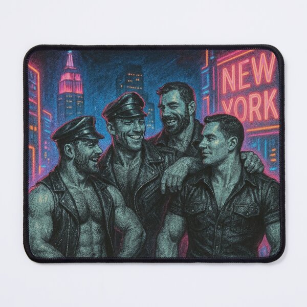 Item preview, NYC Leather Daddies Vibe Colorsplash Sketch Gay Pride Art Design designed and sold by ItsAKinkThing.