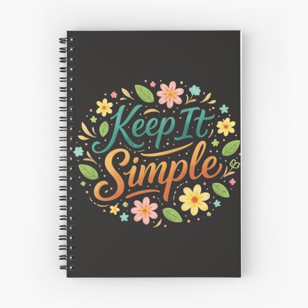 Item preview, Keep It Simple Minimalist Typography Floral Design designed and sold by Sanika arts .