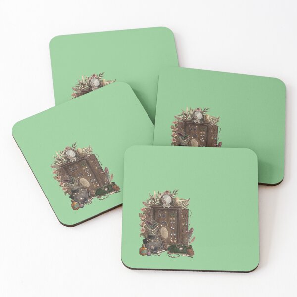 Item preview, Sparkling Elvish/Fairy Dressing Table - green background designed and sold by LottiesLuck.