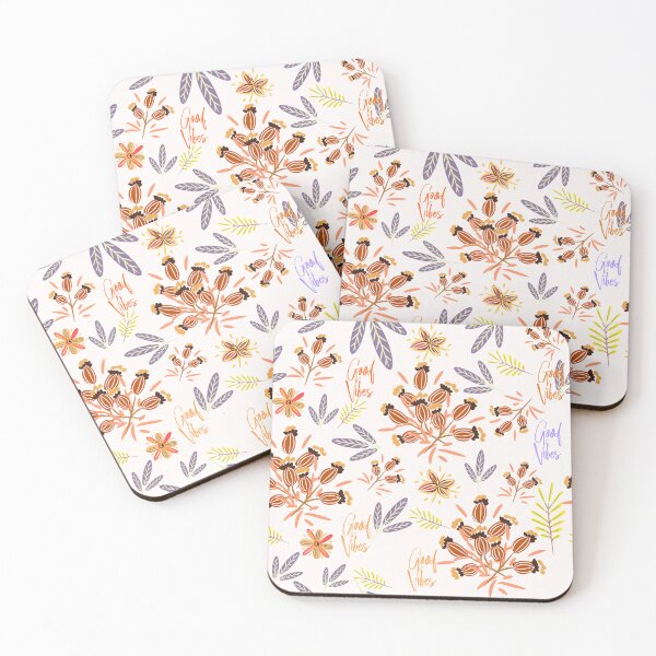 Item preview, Good Vibes Floral Notebook – Boho Wildflower Positive Quote Journal Aesthetic Botanical Design designed and sold by FestivityFinds.