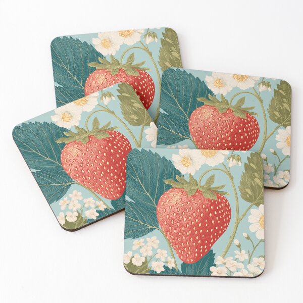 Item preview,  Strawberry Illustration – Fresh Berry Fruit Design designed and sold by BobaBunny76.