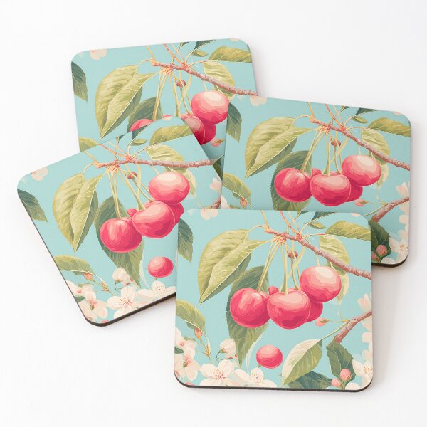 Item preview, Cherry Illustration – Fresh Red Fruit Design designed and sold by BobaBunny76.