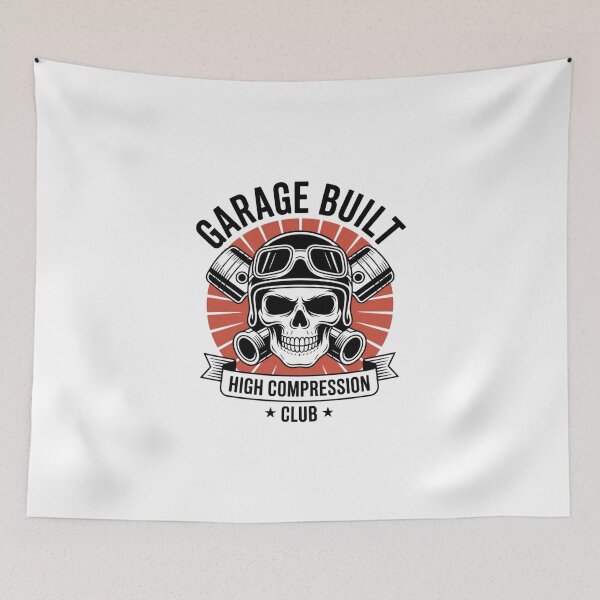 Item preview, Hot Rod Skull and Pistons designed and sold by ACRShop.