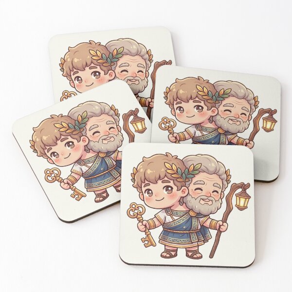 Item preview, Janus God of Beginnings Mythological Chibi designed and sold by Vesta + Vine.