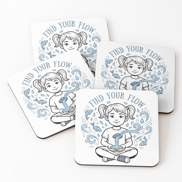 Item preview, Find Your Flow Stickers and more designed and sold by Mandayartstudio.