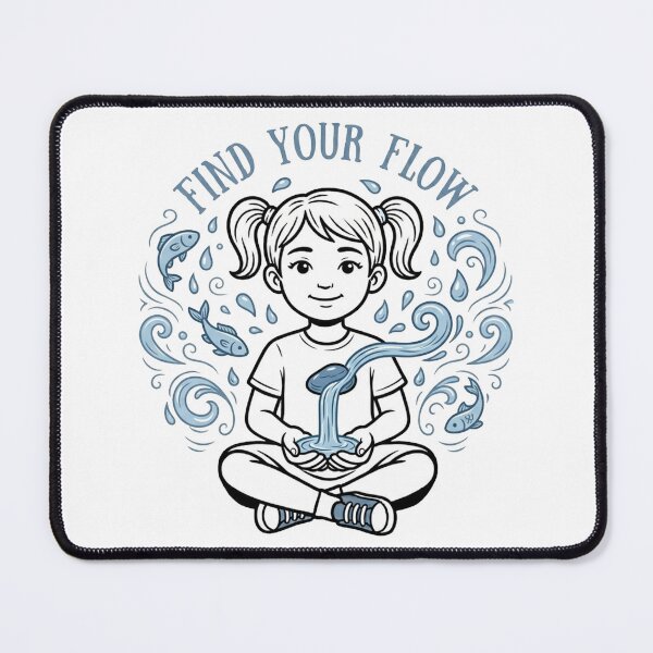 Item preview, Find Your Flow Stickers and more designed and sold by Mandayartstudio.